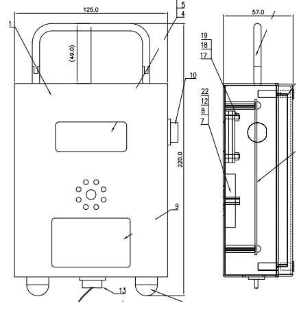 礦用溫度傳感器GWD150(圖3)